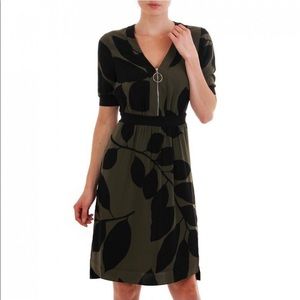 Ted Baker Telavee Maple Swirl Zip Front Dress